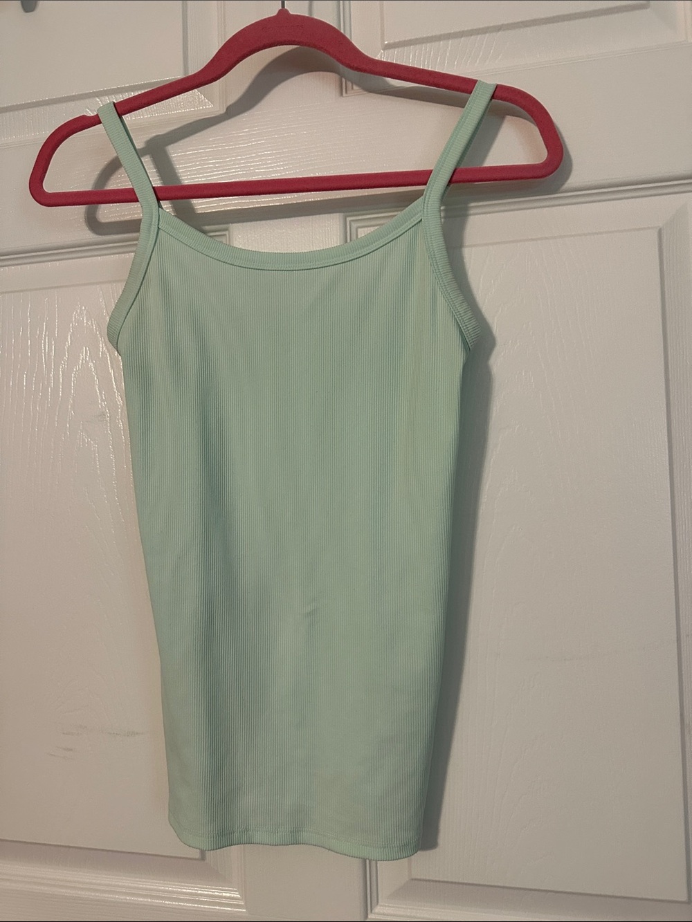 No Boundaries Mint Ribbed Camisole Tank